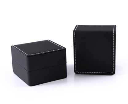 Black Frosted Watch Case High-end Flip Jewelry Storage Box