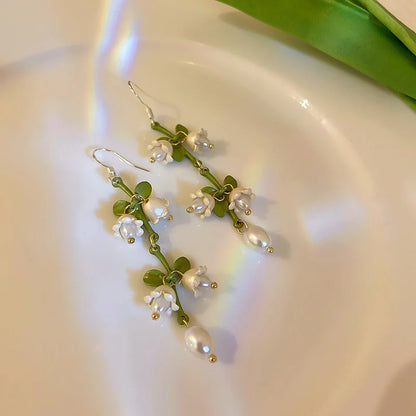 The Valley Pearl Green Ear Hook for Women