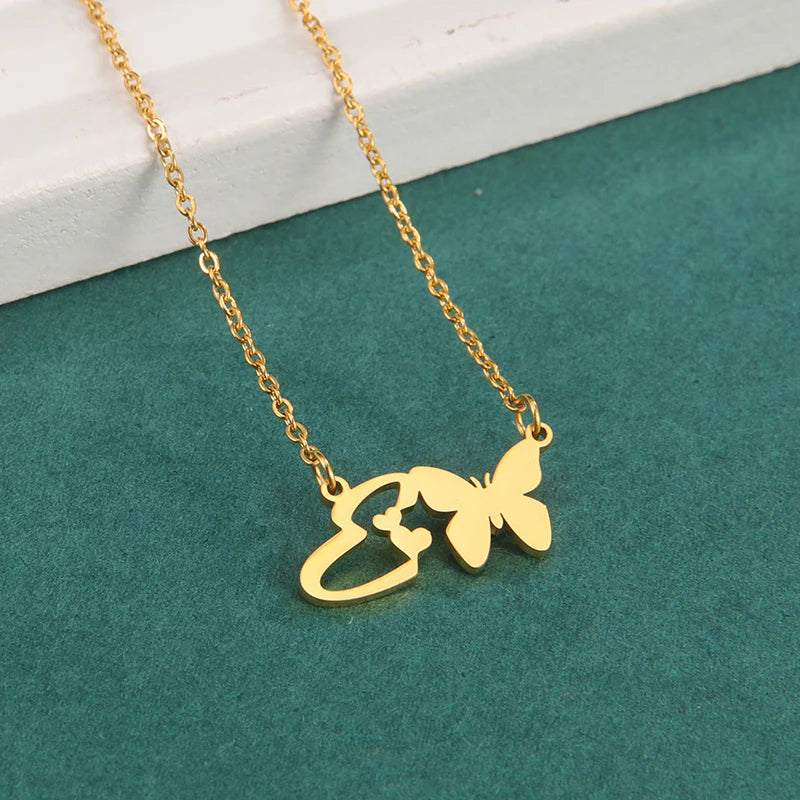 Luxury Butterfly Customizable 26 Initials Letter Pendant