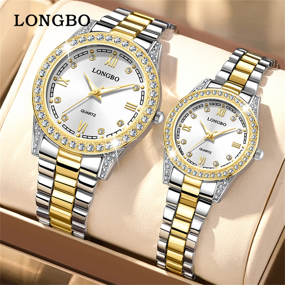 Imperial Time Luminous Lover's Couple Watches Set