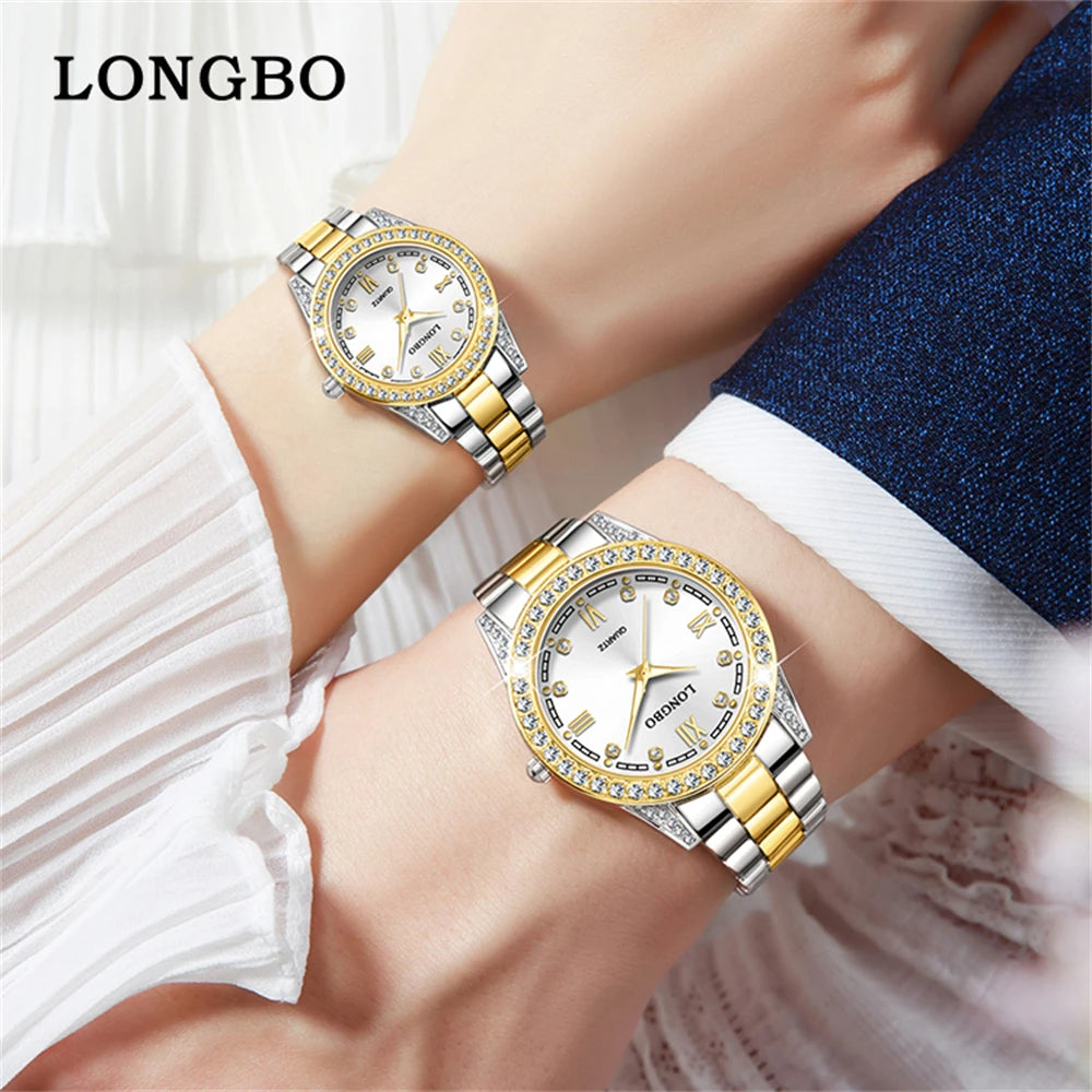 Imperial Time Luminous Lover's Couple Watches Set