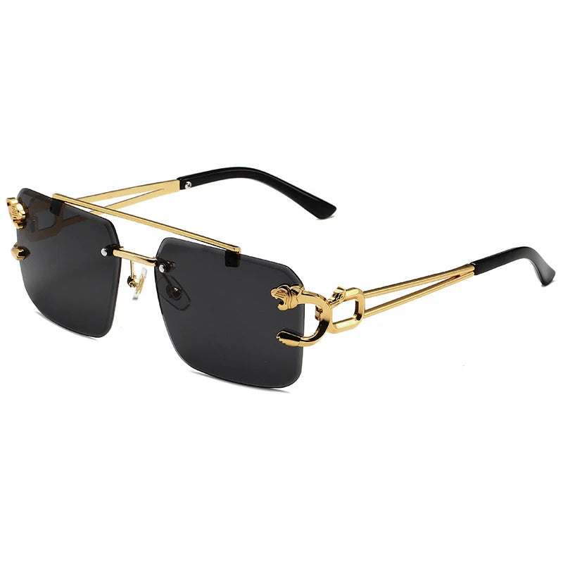 Opulence Optics Rimless Rectangle Sunglasses