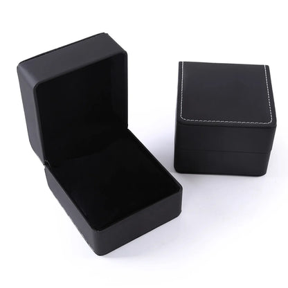 Black Frosted Watch Case High-end Flip Jewelry Storage Box