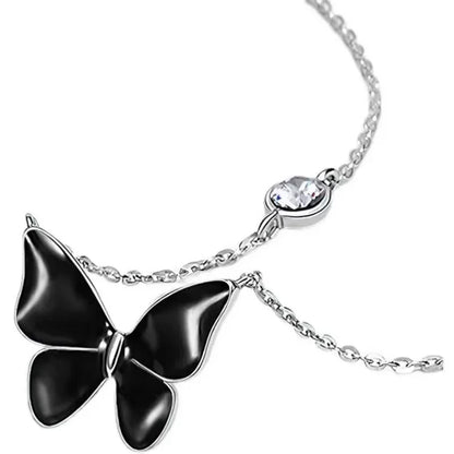 Luxury Black Butterfly Pendant