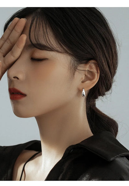 Silver Hot Sale Korean hoop Earrings