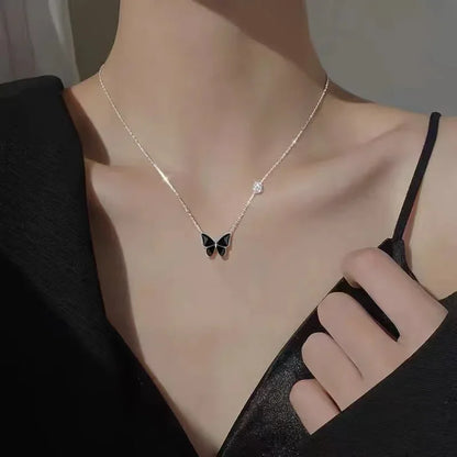 Luxury Black Butterfly Pendant